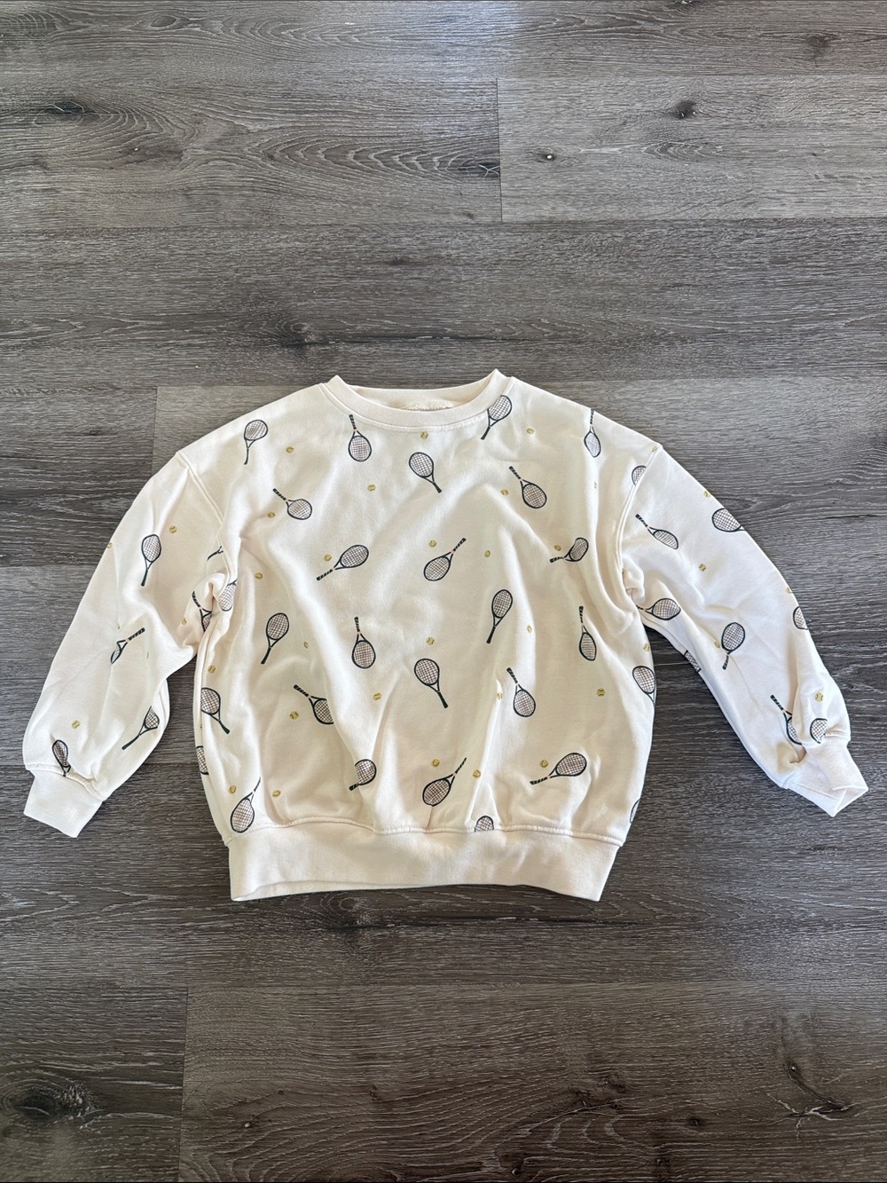 RYLEE + CRU sweatshirt in tennis, size 6-7Y